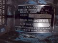 LEROI MODEL #B50SS AIRMATIC AIR COMPRESSOR: STOCK #19590