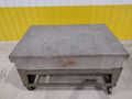 72" X 48" X 12" RAHN GRANITE SURFACE PLATE & TABLE ON CASTERS : STOCK #20060