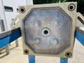 JWI J-Press, 3 Cubic Foot - 11 Plate Gasketed Hydraulic Filter Press - 630mm Plates