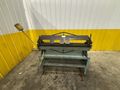 4' X 16 GAUGE ROPER WHITNEY MODEL #U416 MANUAL FINGER BOX & PAN BRAKE W/ STAND: YOBRO #23907