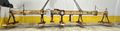 53 TON (107,500 LBS) BUSHMAN MODEL #MT420 TELESCOPING MAGNETIC SPREADER LIFTING BEAM  W/ OHIO MA