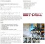 6-3/4" T-DRILL MODEL #T-150 PIPE COLLARING MACHINE WITH T-DRILL EC-150 END PROCESSING ATTACHMENT