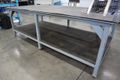 HD Steel Table w Plastic Surface - NO CONTENTS- Auction Item