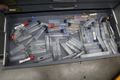 Huot Drill Index - 3 Drawer with Contents: End Mills, Many Carbide, Mostly NEW- Auction Item