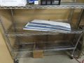 Metro Style Wire Cart w Contents Portable On Casters- Auction Item