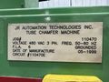 2.5" JR AUTOMATION TUBE DEBURRING & ID CHAMFERING MACHINE: STOCK #19033