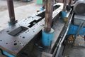 TISHKEN 80 TON 6 POST CUTOFF PRESS:  STOCK #67388