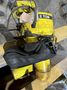 2 TON X 12' GORBEL WALL MOUNTED JIB CRANE W/ 2 TON YALE POWERED HOIST: STOCK #19135