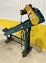 8" WIDE X 6' HIGH NEW LONDON ENG MODEL #500 MOTORIZED BELT INCLINED PARTS CONVEYOR: STOCK #20069