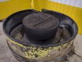 12 FT3 ROTOFINISH MODEL #ST-12MSLT VIBRATORY BOWL FINISHER STOCK: #20855
