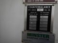 800 TON  MINSTER MODEL #90-800 KNUCKLE JOINT PRESS : STOCK #77652
