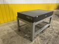 60" X 36" X 8" JC BUSCH PRECISION LAYOUT BLACK GRANITE SURFACE PLATE ON STAND: STOCK #22773