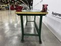 3′ x 6′ Steel Work Table w/ (2) 3.5″ Columbian & (1) Americana A4-1/2 Vises