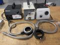 Precision 4.5" x 4.5" Single Axis Stage with Mitutoyo 0-50mm Micrometer, (3) Fiber Optic Light Sources, (2) Light Rings- Auction Item