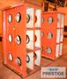 (2) 37.5" x 48" x 84.5" T-Slotted Angle Plates, 13 T-Slots, Cast Iron, 10,700 Lbs, #32922