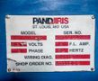 PANDJIRS MODEL 10-9.25-48-48  PLANISHER: STOCK # 66754