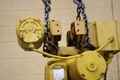 3 TON YALE ELECTRIC CHAIN HOIST W/POWER TROLLEY: STOCK #67436