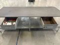 10′ L x 4′ W Heavy Duty Steel Metal Frame Table w/ drawers