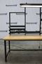 Butcher Block  96″ x 36″ Wood Top Desk w/ Overhead Light