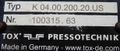 4 TON TOX PRESSOTECHNIK