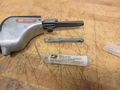 Dynabrade Model 01197, Pneumatic 1/2" Wide Belt Finger Sander with Spare Contact Arm- Auction Item