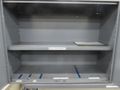 Wood Top Bench w Metal Frame (2) Door Equipto Cabinets w Lower Shelf and Contents- Auction Item