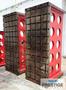 96" x 36" x 48" T-Slotted Angle Plate, 12 Horizontal T-Slots, 5 Vertical T-Slots, Fabricated, Qty. 2, #43232