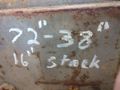 8000 LB X 38" TO 72"  SHEET SUPPORT LIFTER: STOCK 13449
