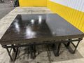 96" X 96" STEEL LAYOUT TABLE / PLATE ON HEAVY DUTY STORAGE RACK BASE: STOCK #11026
