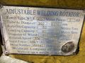 60 TON WELDWIRE MODEL #WER-60  POWERED TANK TURNING ROLLS WITH IDLER: STOCK #16904
