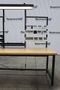 Butcher Block  96″ x 36″ Wood Top Desk w/ Overhead Light