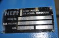50 TON NEFF 4 POST HYDRAULIC PRESS