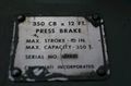 350 TON X 14' CINCINNATI MODEL 350CB X 12 HYDRAULIC BRAKE: STOCK #69297