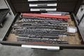 Kennedy 3-Tier Portable Tool Cabinet with Contents: Assorted Cutting Tools and More- Auction Item