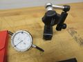 Etalon 14" Vernier Caliper, (2) Mitutoyo Protractors, Fowler 1" Travel Indicator, Mag Base Indicator Holder, SPI Radius and Surface Finish Gages- Auction Item