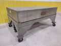 72" X 48" X 12" RAHN GRANITE SURFACE PLATE ON TABLE W/ CASTERS : STOCK 20059