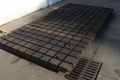 144' X 73' X 4' SOILD STEEL T SLOTTED FLOOR PLATE: STOCK #73340