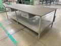 10′ L x 4′ W Heavy Duty Steel Metal Frame Table w/ drawers