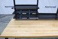 Butcher Block  96″ x 36″ Wood Top Desk w/ Overhead Light