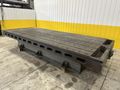 6' X 14'6" HEAVY DUTY T-SLOTTED LAYOUT TABLE ON RAISED BASE: STOCK #21788