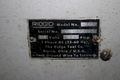 4" RIDGID MODEL #444 PIPE & BOLT THREADER: STOCK 76018