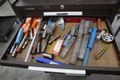 Kennedy 3-Tier Portable Tool Cabinet with Contents: Assorted Cutting Tools and More- Auction Item