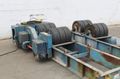 120 TON SET OF JOE FULLER TANK TURNING ROLL: STOCK #72277