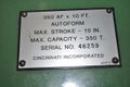 350 TON X 12' CINCINNATI HYDRAULIC PRESS BRAKE