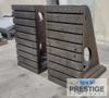 (2) 48" H x 24" W x  36" D, Fabricated T-Slotted Angle Plates, Drilled & Tapped, Ref# 43674