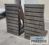 (2) 48" H x 24" W x  36" D, Fabricated T-Slotted Angle Plates, Drilled & Tapped, Ref# 43674