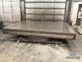 96" x 144" Giddings & Lewis Air Lift Index Table, 8-T-Slots, 4 x 90 Deg. Shot Pin, 1/2 Deg Scale, 75,000 lb Cap, # 31357