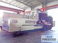 Mighty Viper B-4000GTDW Twin Spindle CNC Bridge Mill, X-160", Y-80", 108" B/C, Mitsubishi M530 CNC, (2) 20 ATC, #32536