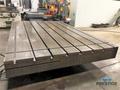 96" x 144" Giddings & Lewis Air Lift Index Table, 8-T-Slots, 4 x 90 Deg. Shot Pin, 1/2 Deg Scale, 75,000 lb Cap, # 31357