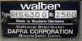 Walter 25" Tilting Rotary Table Model RtS 630G